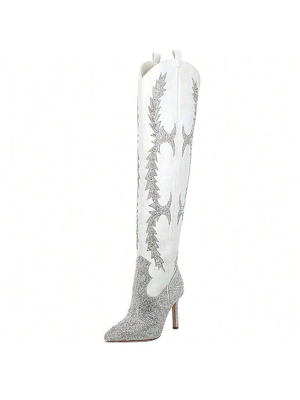 Women's Rhinestone Boots Western Shiny Cowboy Boots