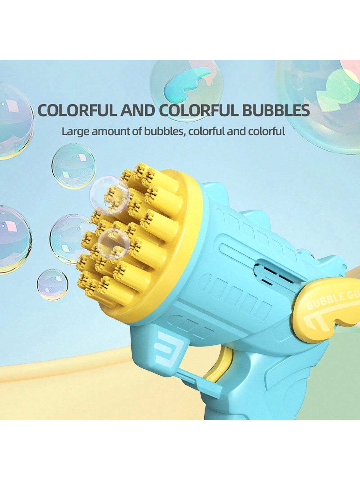 1pc Kids Optional Dinosaur/Angel 23 Hole Bubble Machine Handheld Full Automatic Bubble Gun Outdoor Pretend Play Toy For Boys And Girls 3-6-12 Year Old Birthday Gift