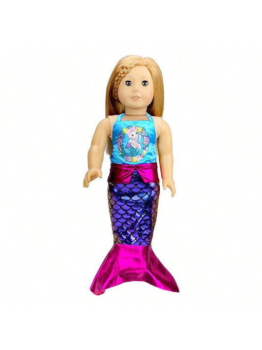 18 Inches (Approx. 45.7 Cm) Doll Clothing And Accessories, Mermaid Tank Top Set (Doll Not Included)