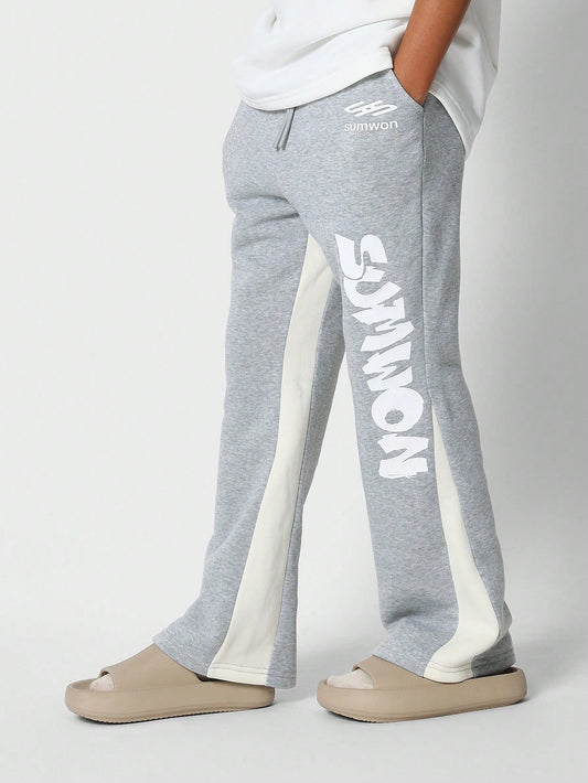 Tween Girl Flared Fit Jogger With Print Back To School