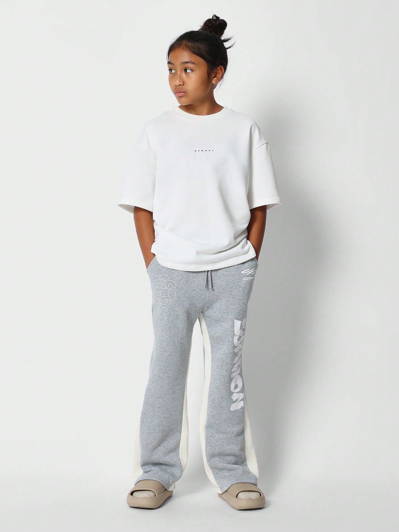 Kids Flared Fit Jogger With Print