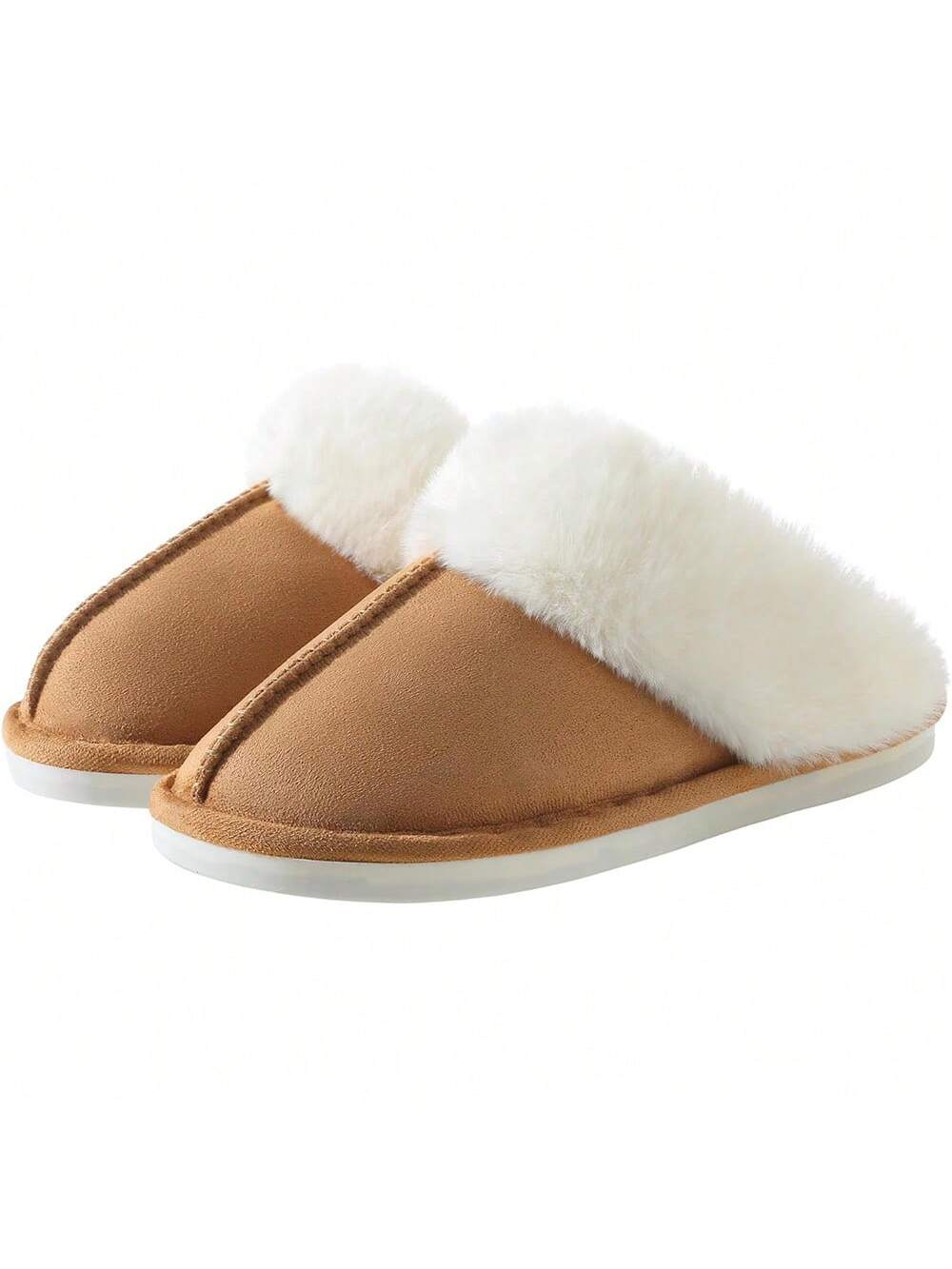 Slippers For Women Memory Foam Fuzzy Womens Slippers, Comfy Warm House Shoes For Women, Indoor And Outdoor Slippers With Anti-Skid Sole