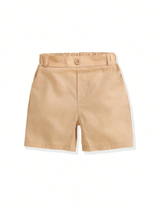 Young Boy Woven Summer Wear Shorts Formal Shorts Student Uniform Shorts Performance Shorts