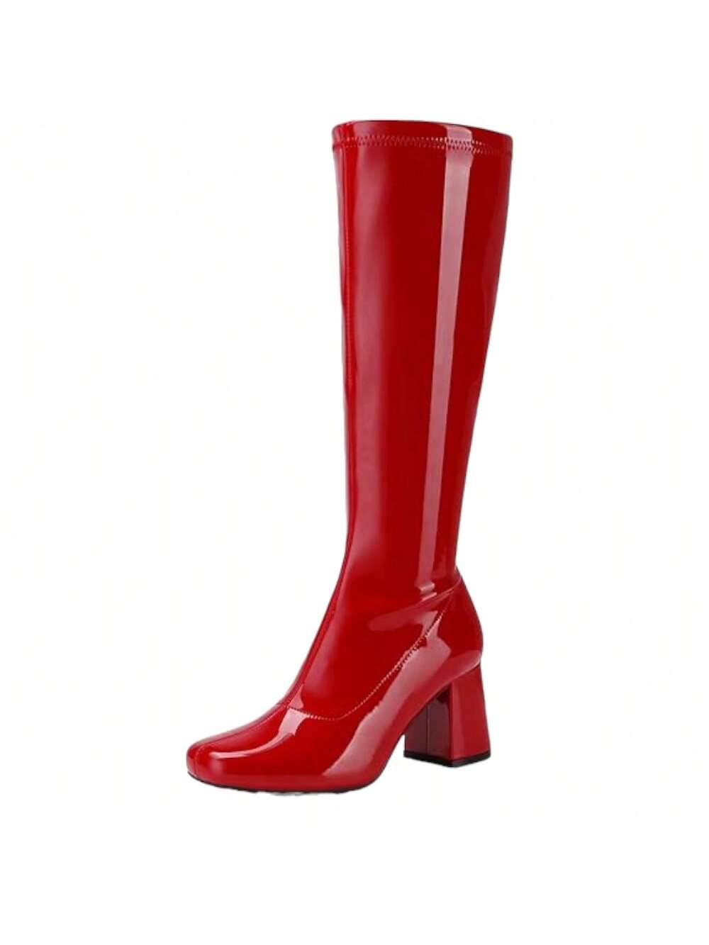 Women's Square Toe Thick Knee-High Boots