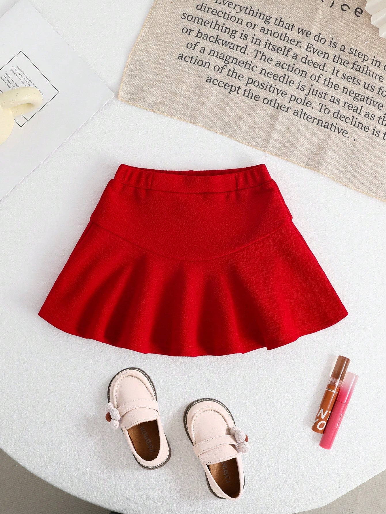 Young Girl's Casual And Comfortable Solid Color Skirt