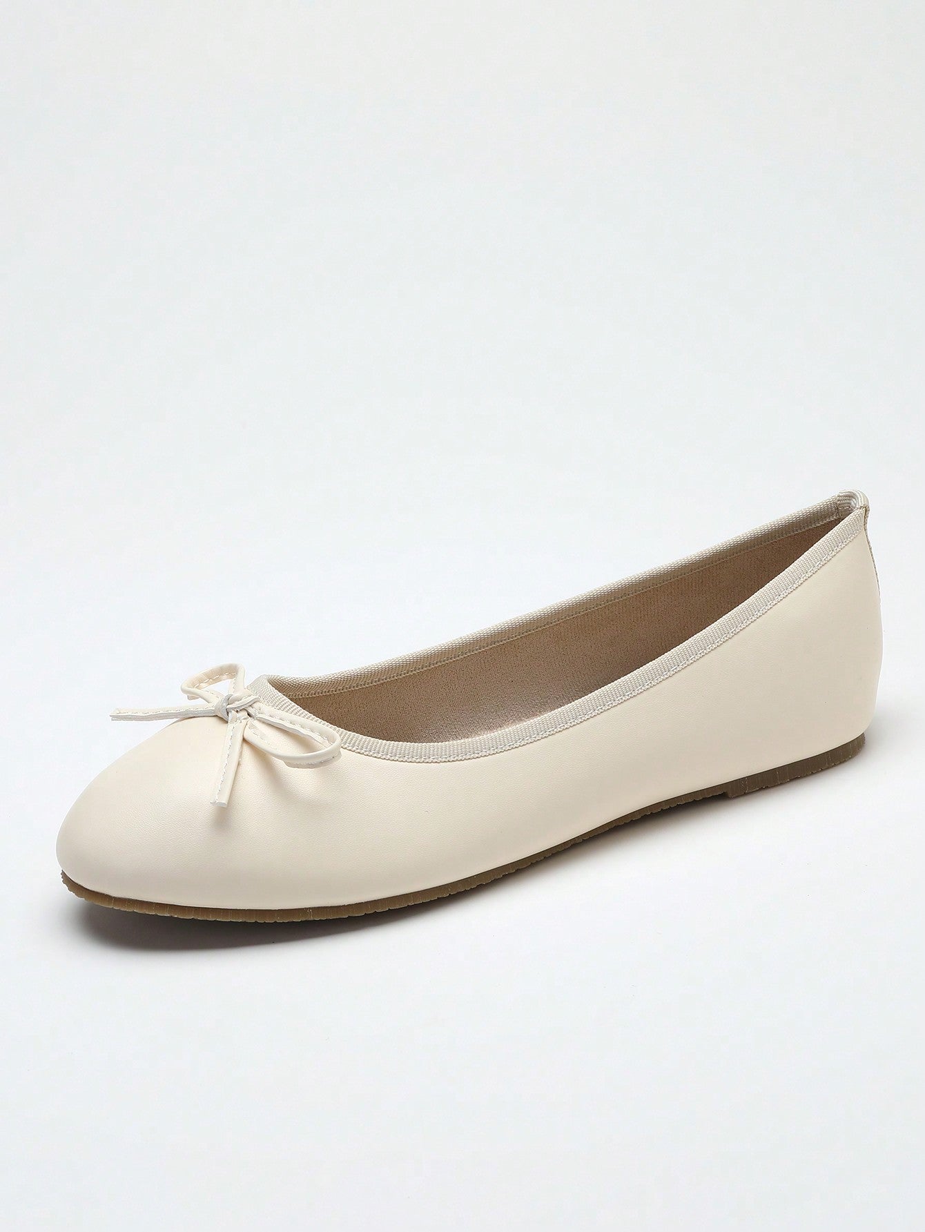 Style Ballet Flats, Spring Summer Autumn New Arrivals, Versatile Low-Cut Soft Sole Comfortable And Lightweight Low-Heeled Bowknot Shoes, Fashionable Work And Casual Shoes, Brown