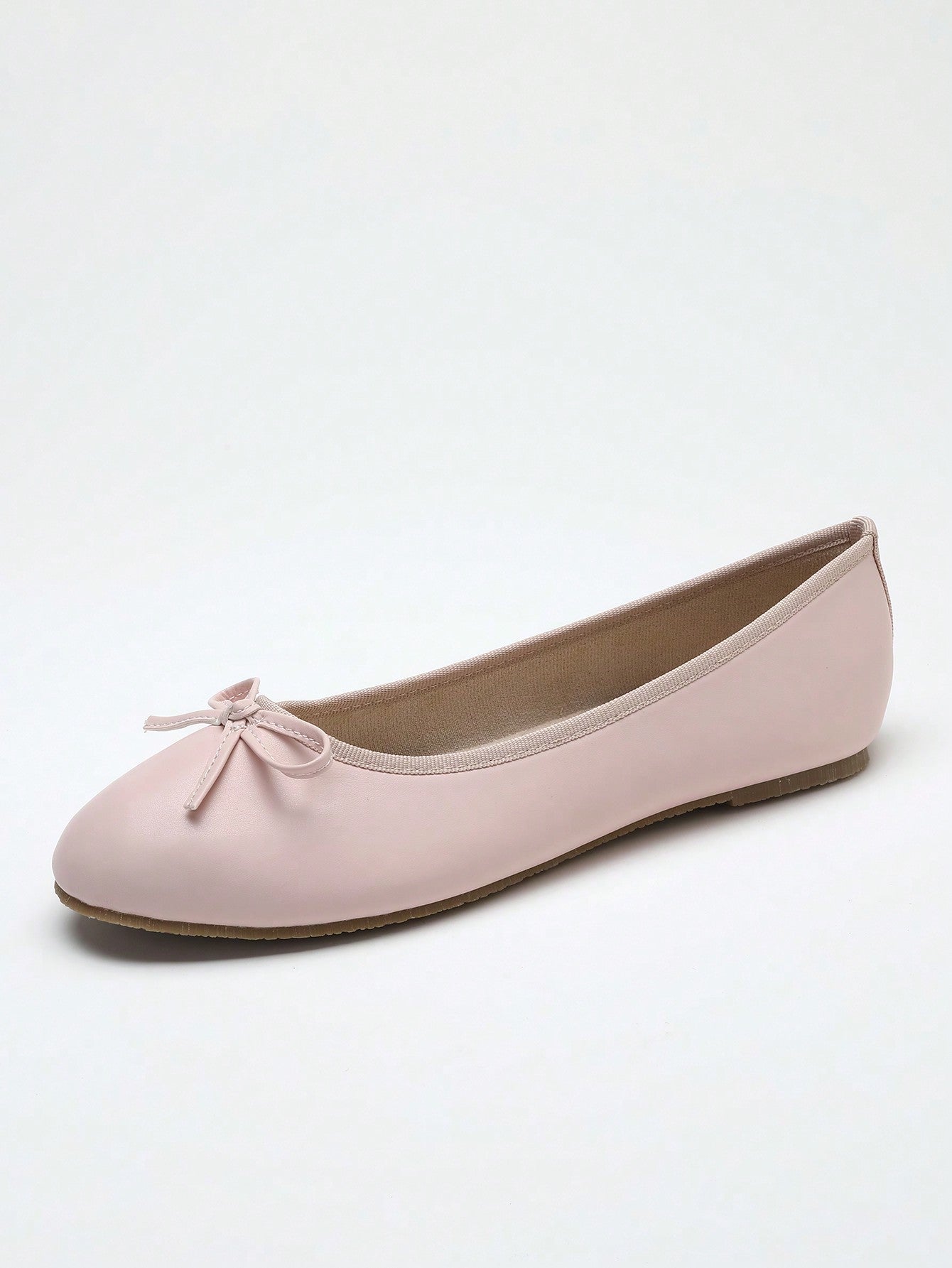 Style Ballet Flats, Spring Summer Autumn New Arrivals, Versatile Low-Cut Soft Sole Comfortable And Lightweight Low-Heeled Bowknot Shoes, Fashionable Work And Casual Shoes, Brown