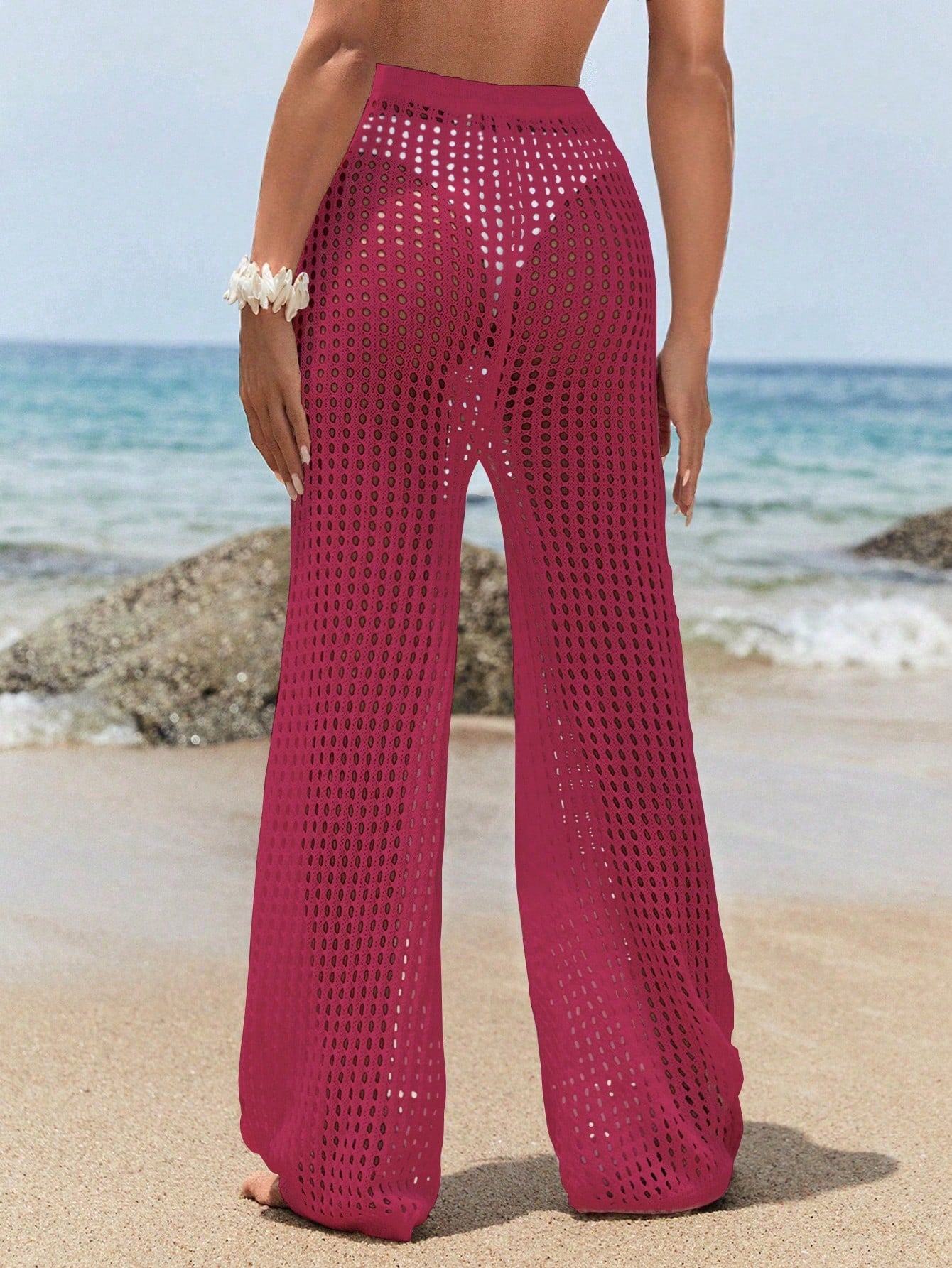 Swim Summer Beach Hollow Out Cover Up Pants