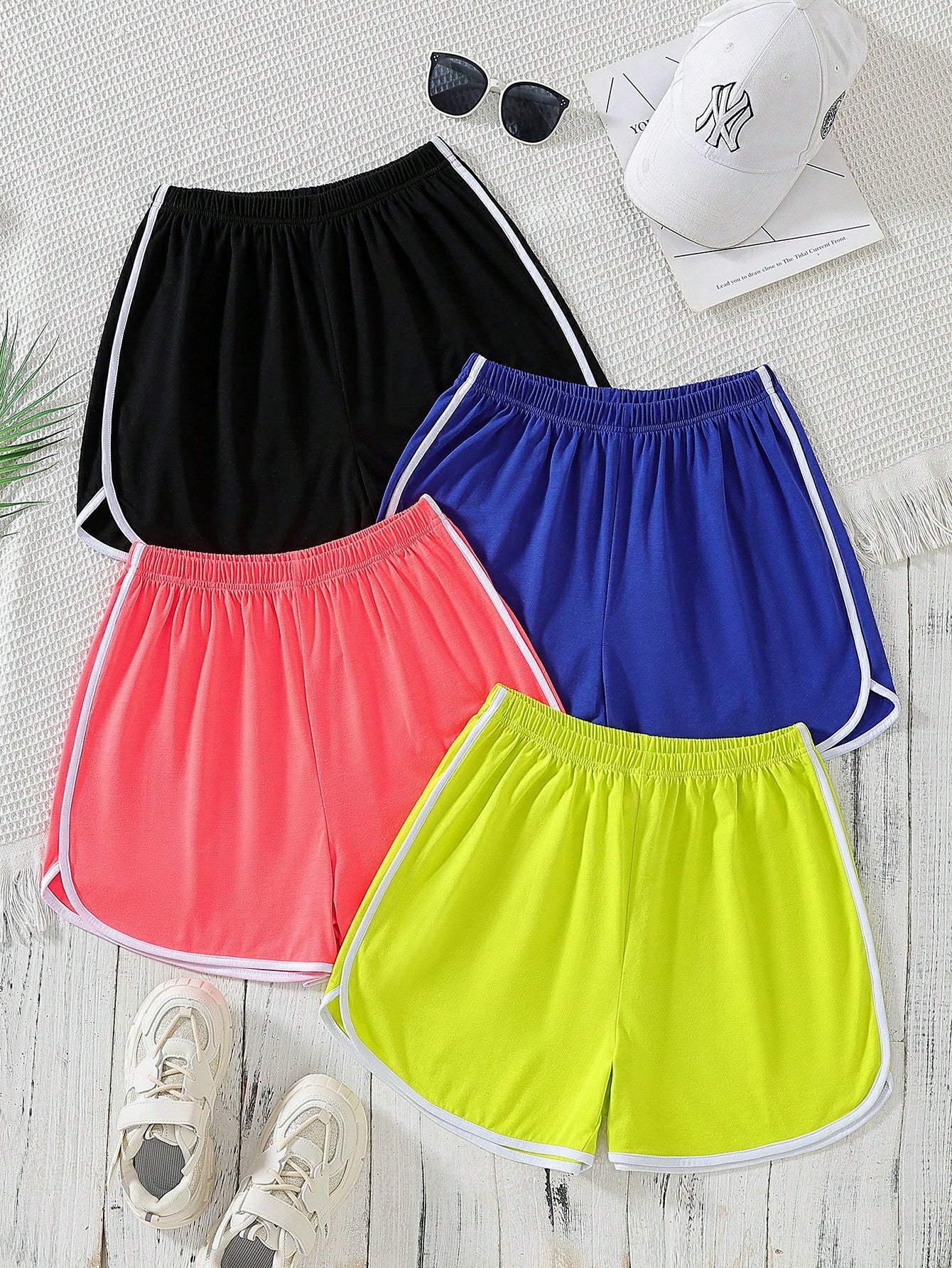 Teen Girl Spring/Summer Knitted Shorts Set