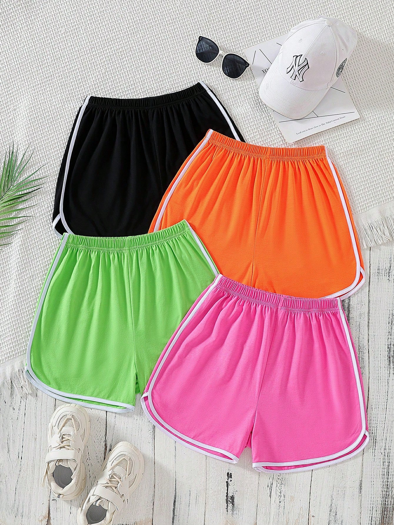 Teen Girl Spring/Summer Knitted Shorts Set