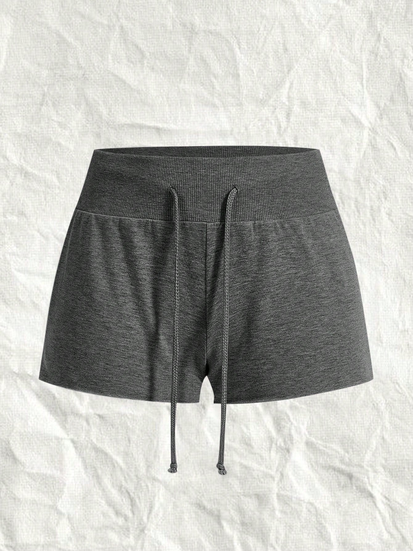 Women's Solid Color Simple Daily Knit Shorts