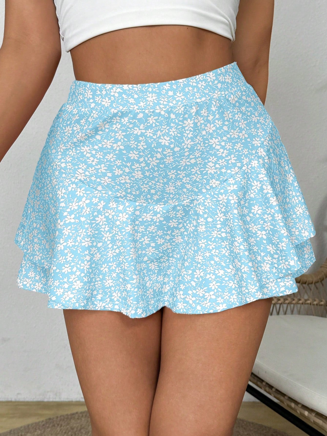 Women's Floral Printed Summer Vacation Style Shorts