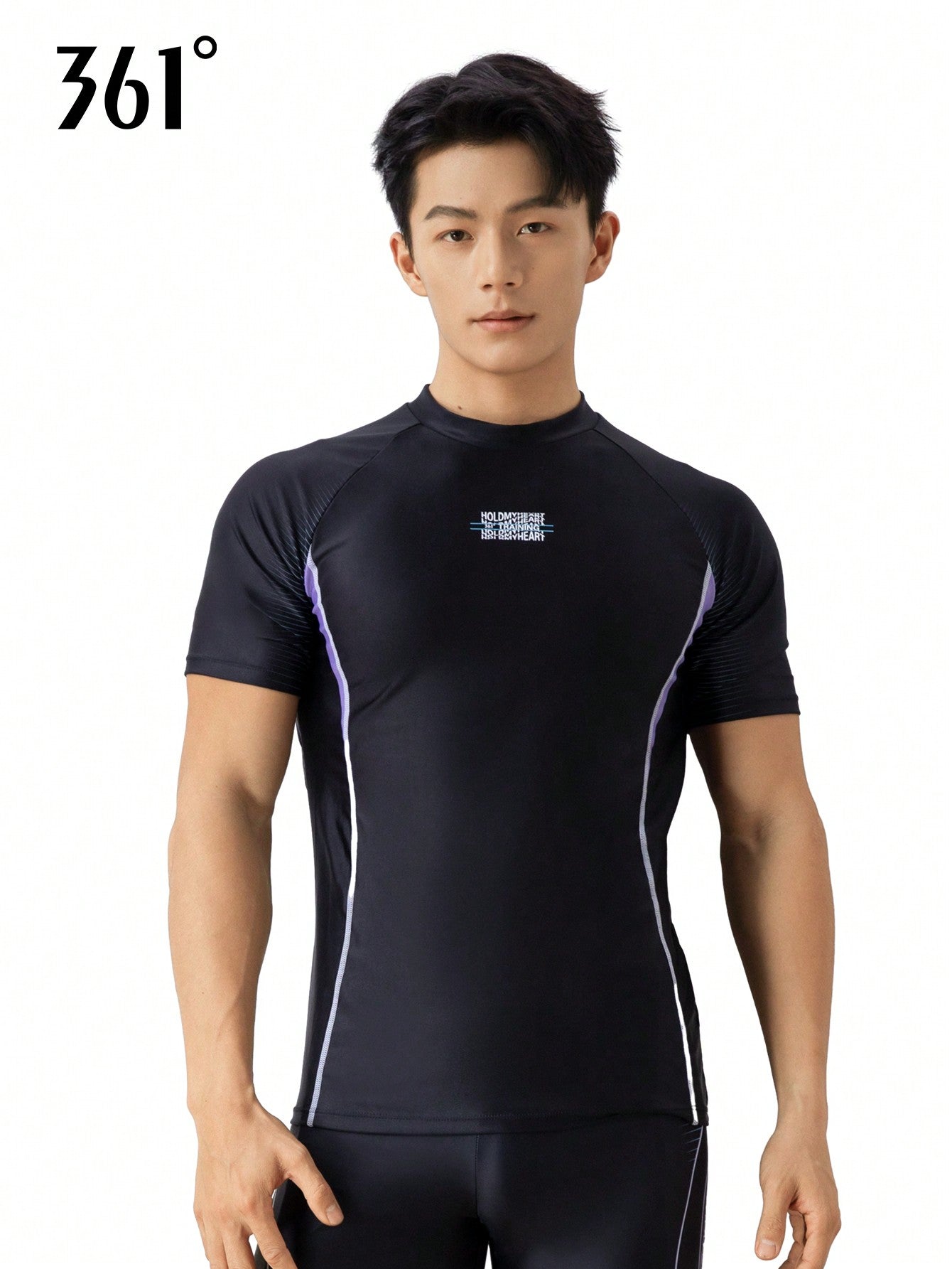 361degree 361 Swimming Top For Man(Only 1 Top,No Trunk),Elastic,Quick Dry,Beach Sports,Surfing,Gym,Fitness(One Or Two Size Larger Is More Recommended)