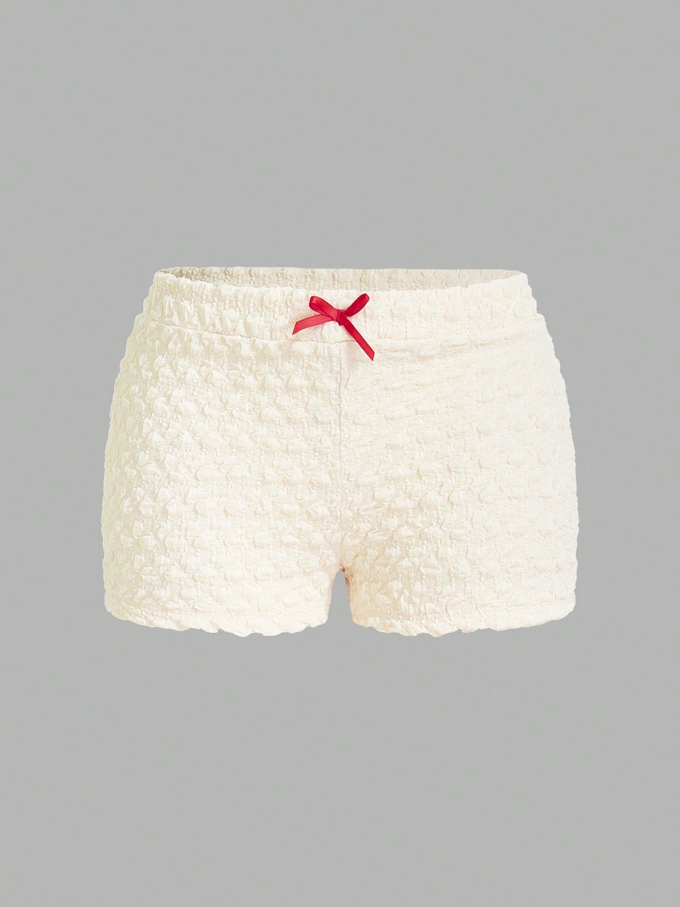 Sweetina Women's Low-Rise Shorts With Bow Decoration