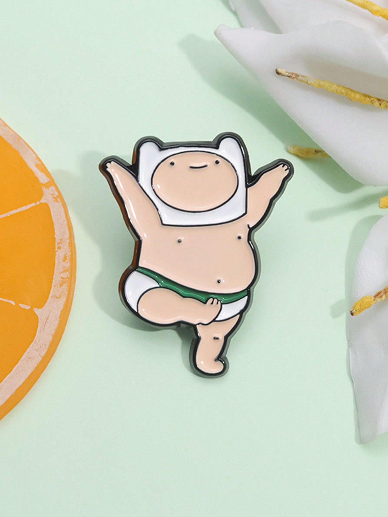 1pc Cartoon Fat Boy Enamel Pins Custom Cute Baby Brooches Lapel Badges Cartoon Funny Jewelry Gift For Kids Friends