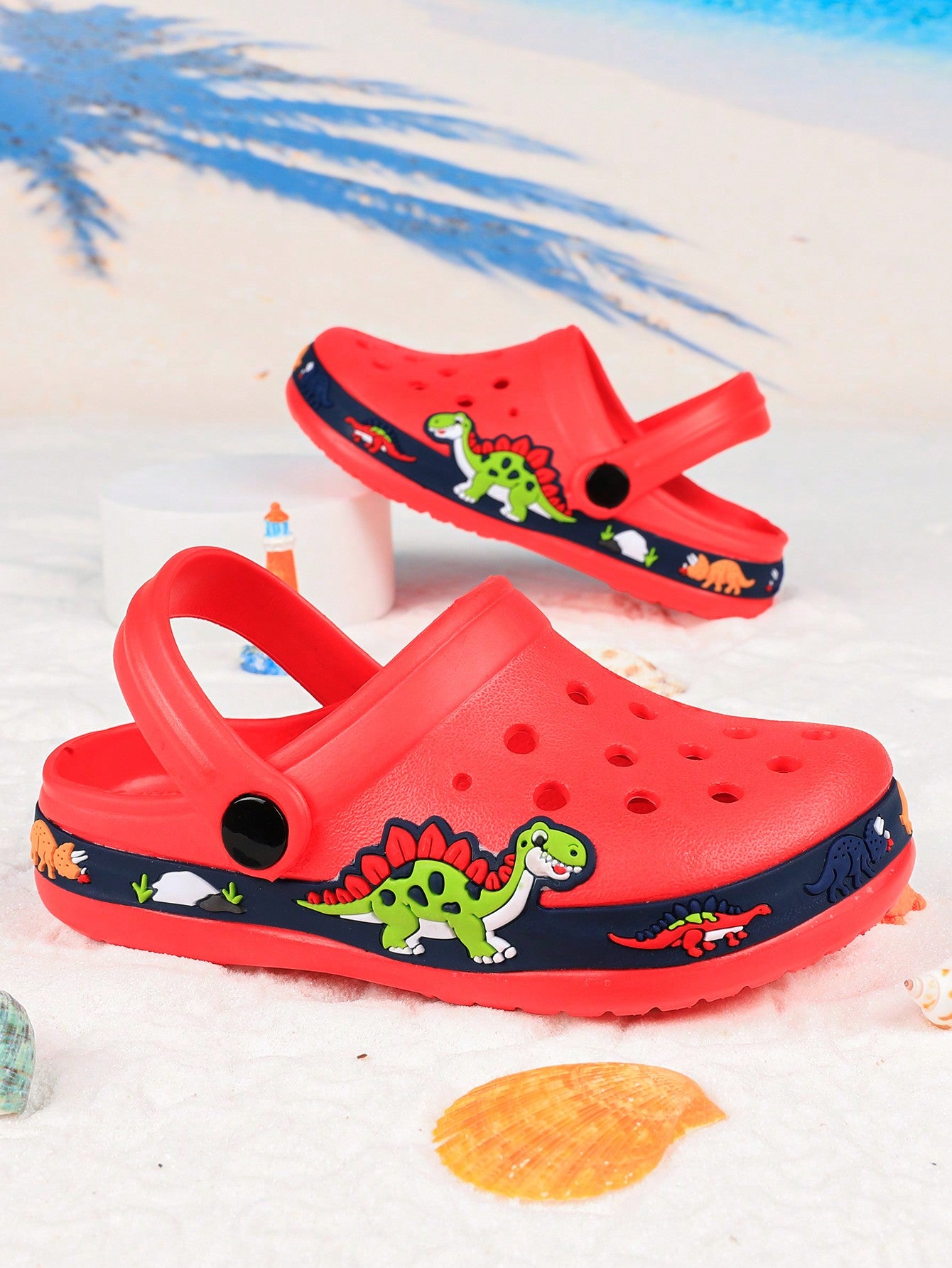 Summer Kids Sandals Unicorn Dinosaur Waterproof Eva  Shoes