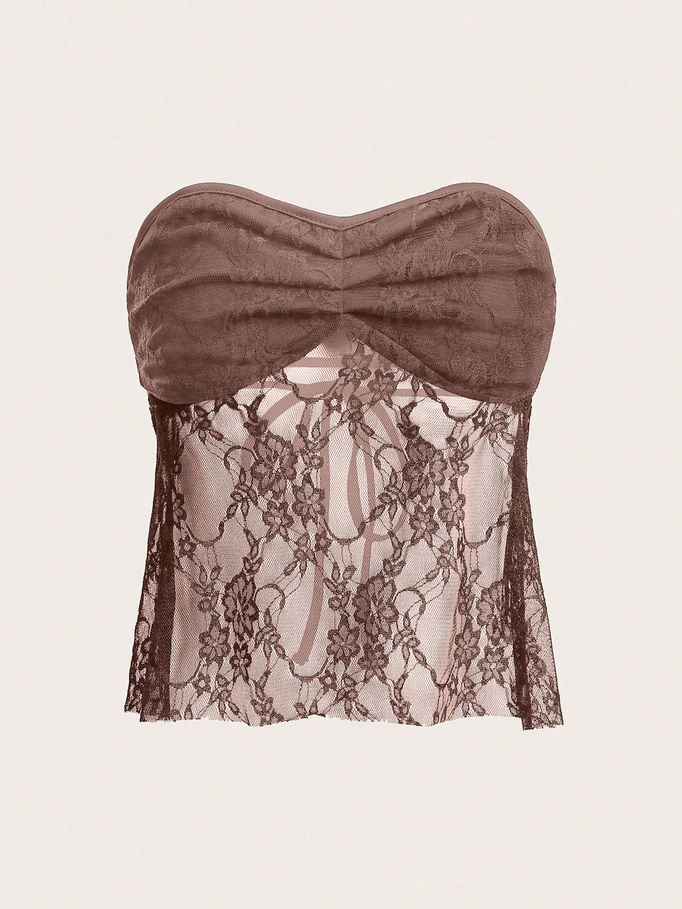 Women's Strapless Lace Top