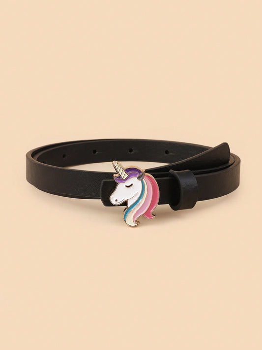 New Children's Cute Rainbow Horse Thin Waist Belt