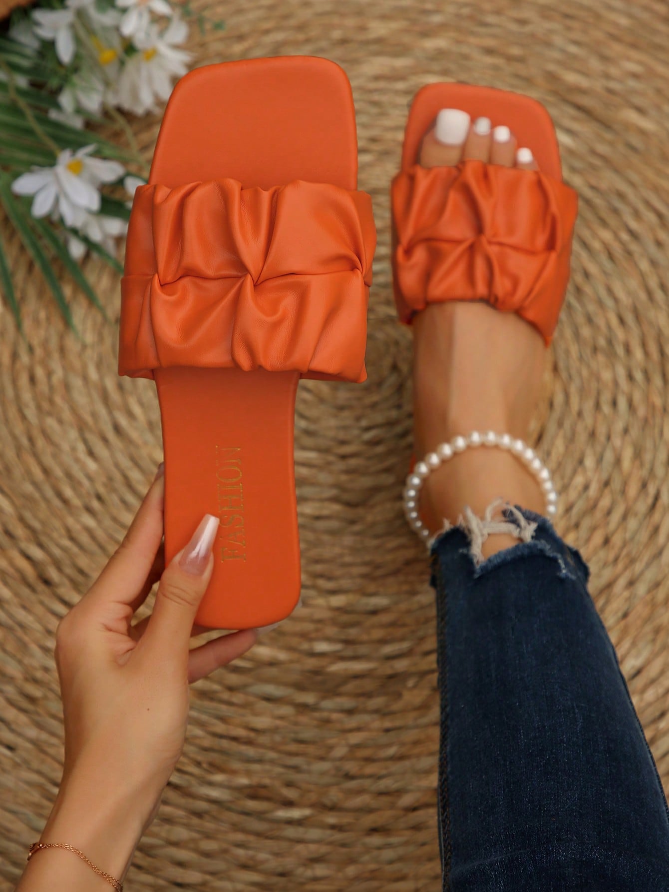 Women Slip-Resistant Open-Toe Flip-Flops, Soft-Sole Casual Slippers For Outdoor, Beachwear And Summer Fashion