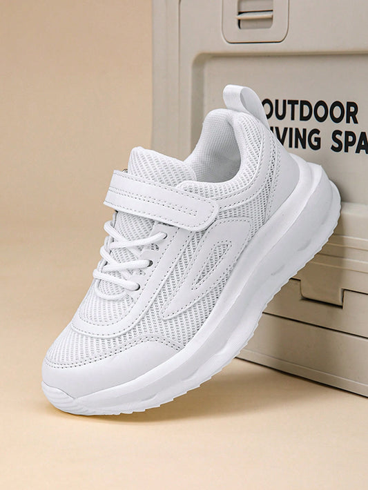 Summer Children New Breathable Mesh Sports Running Shoes With Hollow-Out Design For Kids