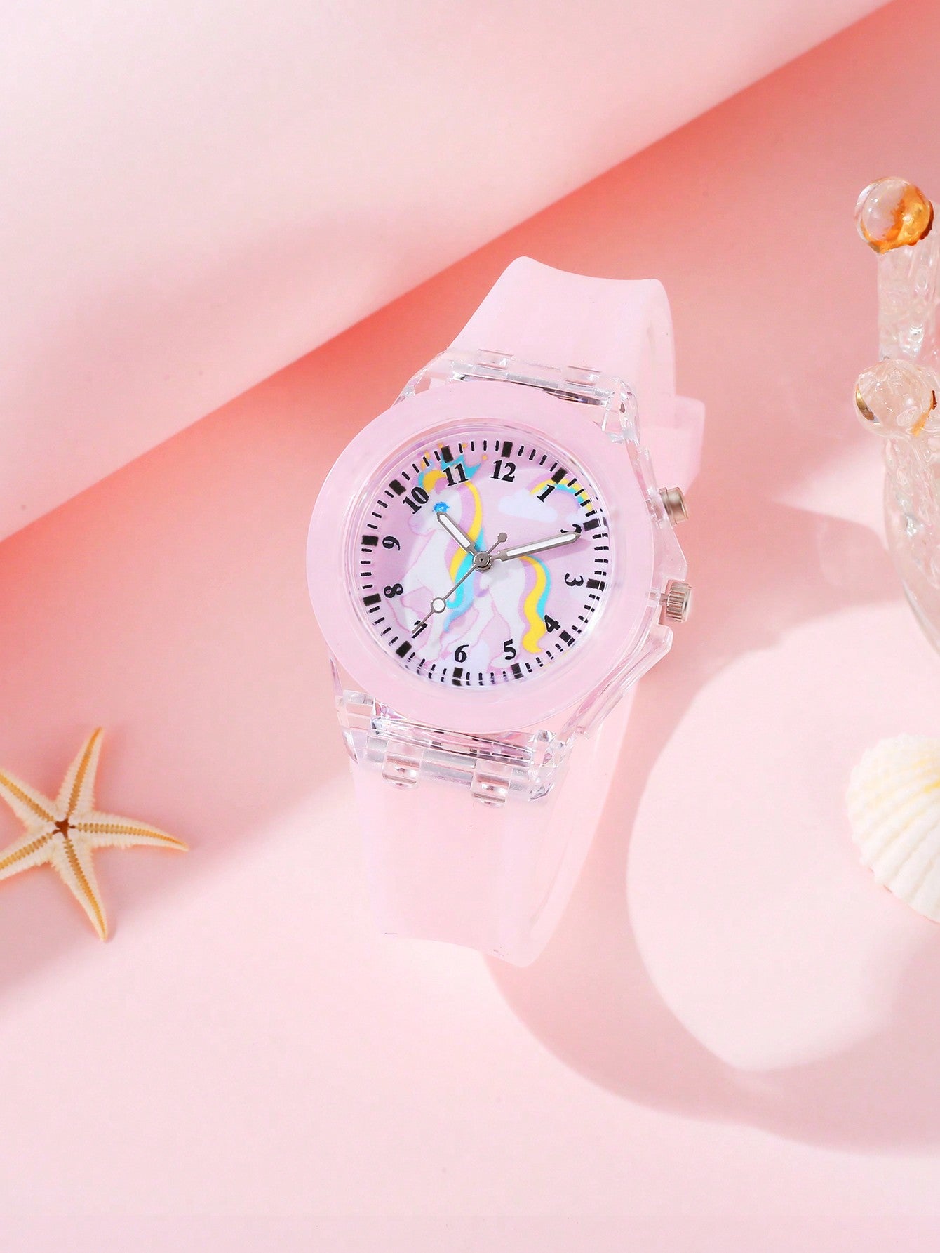 Cartoon Electronic Watch For Kids, Light-Up Watch Toy, Cute And Beautiful