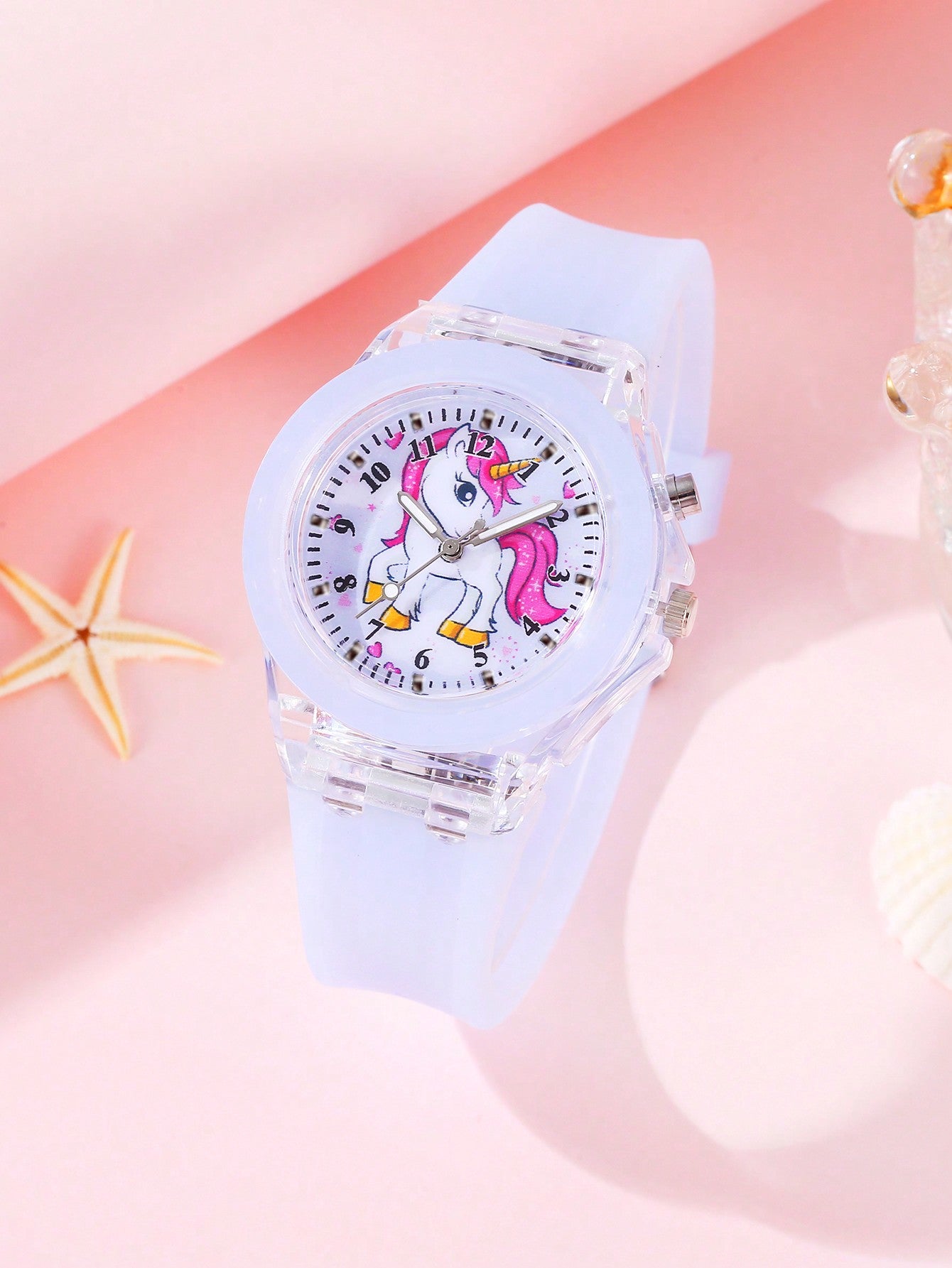 Cartoon Electronic Watch For Kids, Light-Up Watch Toy, Cute And Beautiful