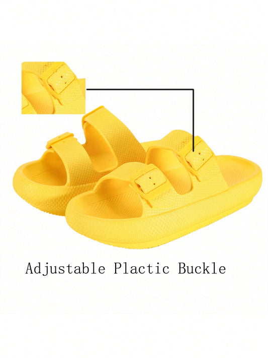 Women's Home Slippers Lightweight Soft Thick Sandals Non-Slip House Slippers Men's Shoes For Washroom.