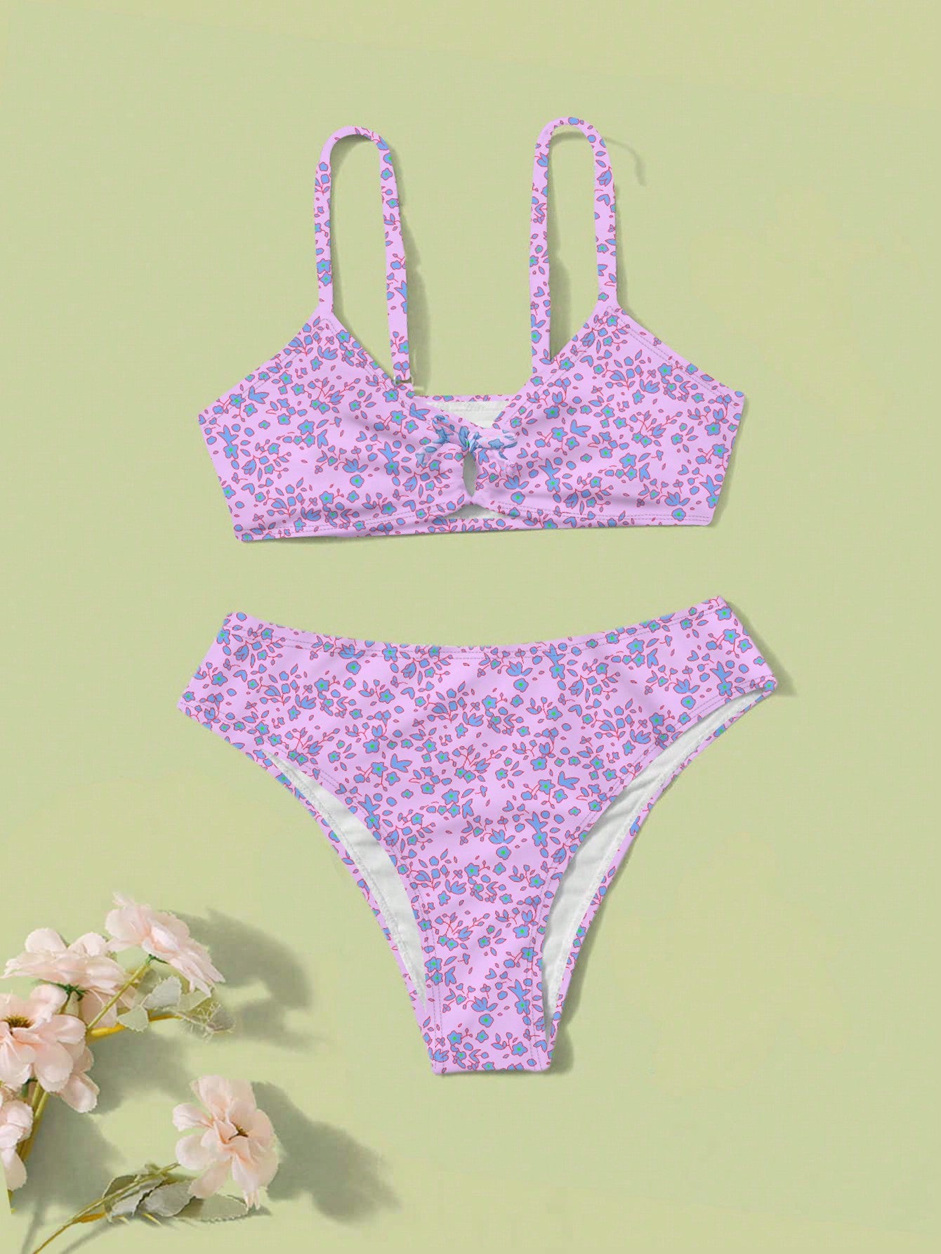 Teen Girls Ditsy Floral Bikini Swimsuit