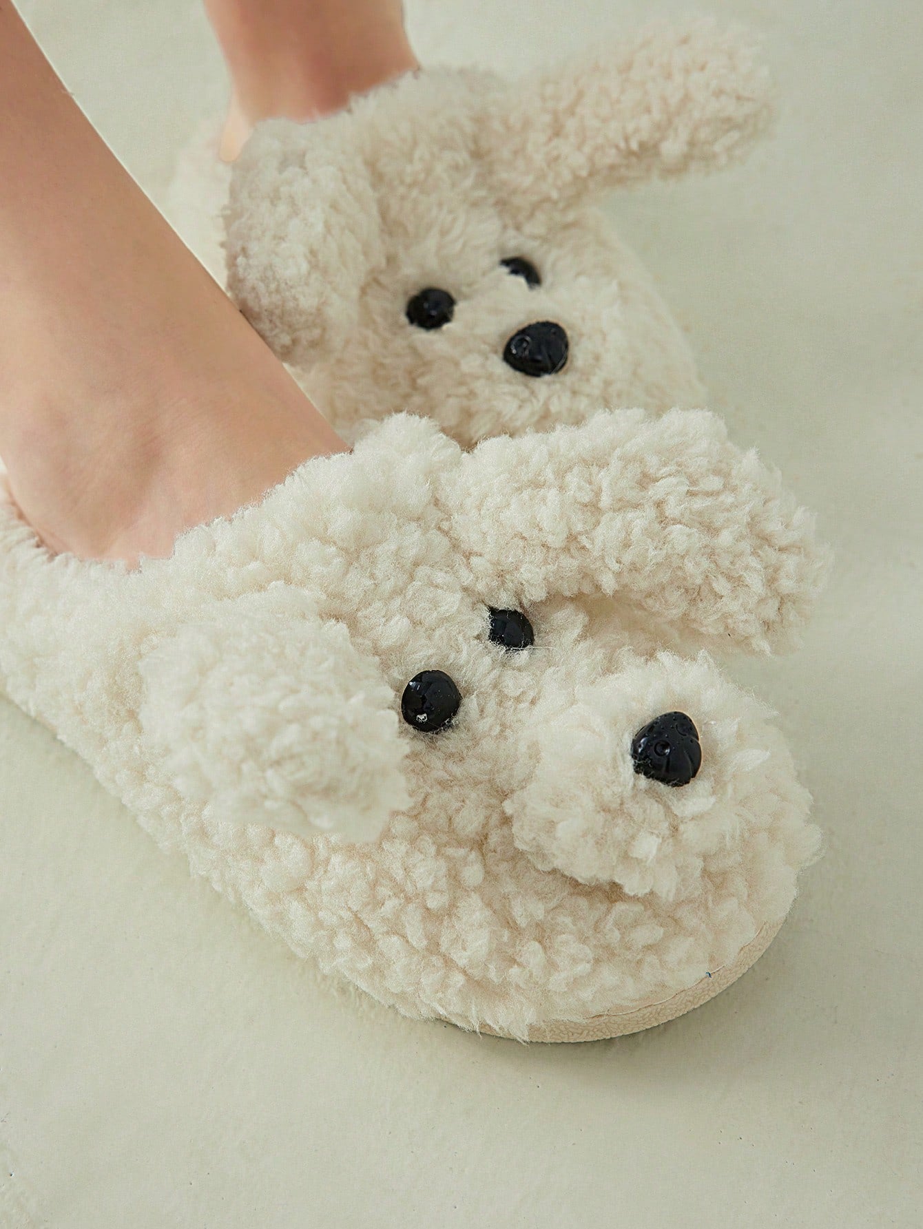 Woman Shoes Cute Cartoon Dog Designed Winter Brown Indoor Home Slippers For Summer Vacation Shoes Summer Sale