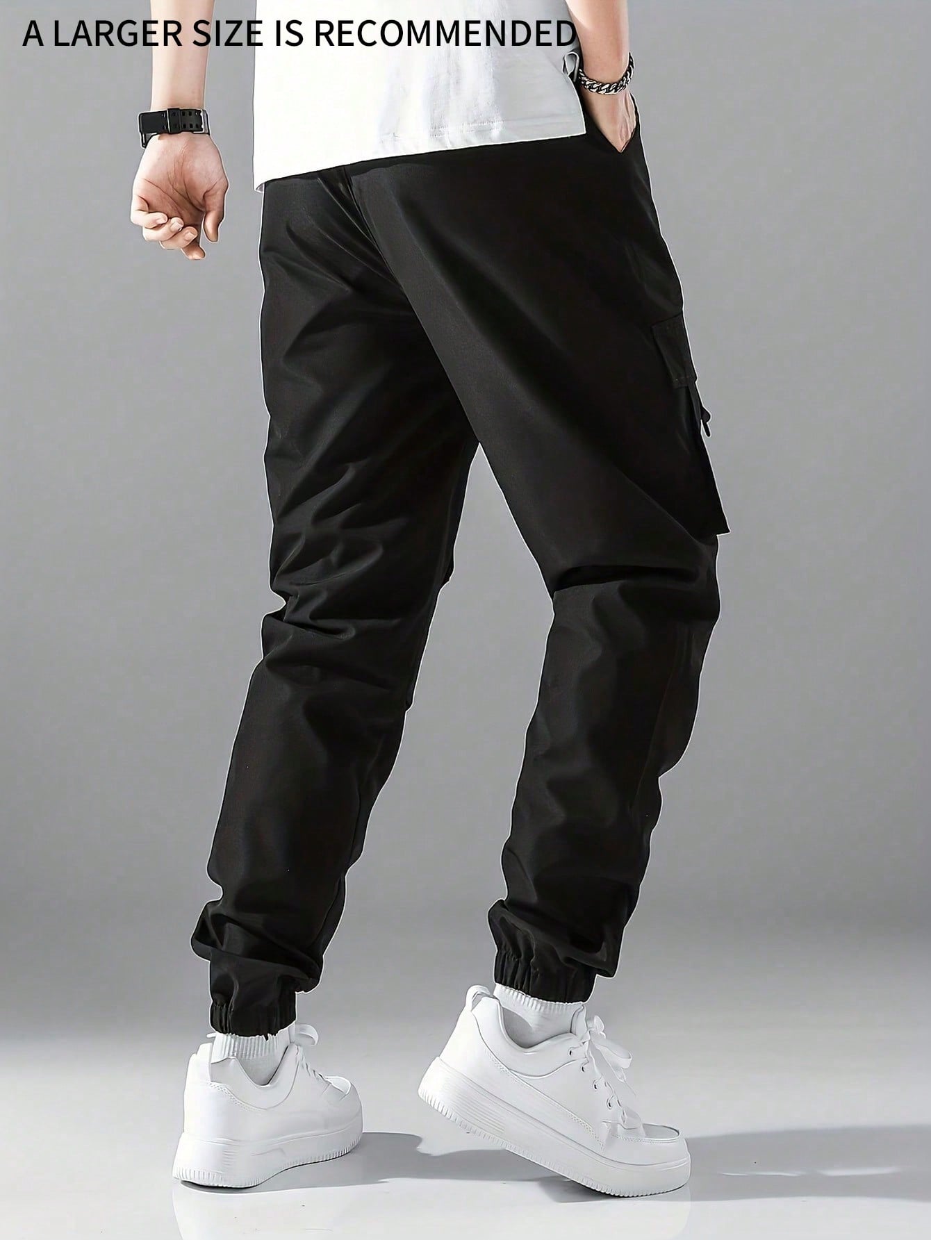 Tween Boy Casual Drawstring Waist Cargo Pants, 1pc Simple Casual Cargo Pants And Casual Commuting Tapered Trousers