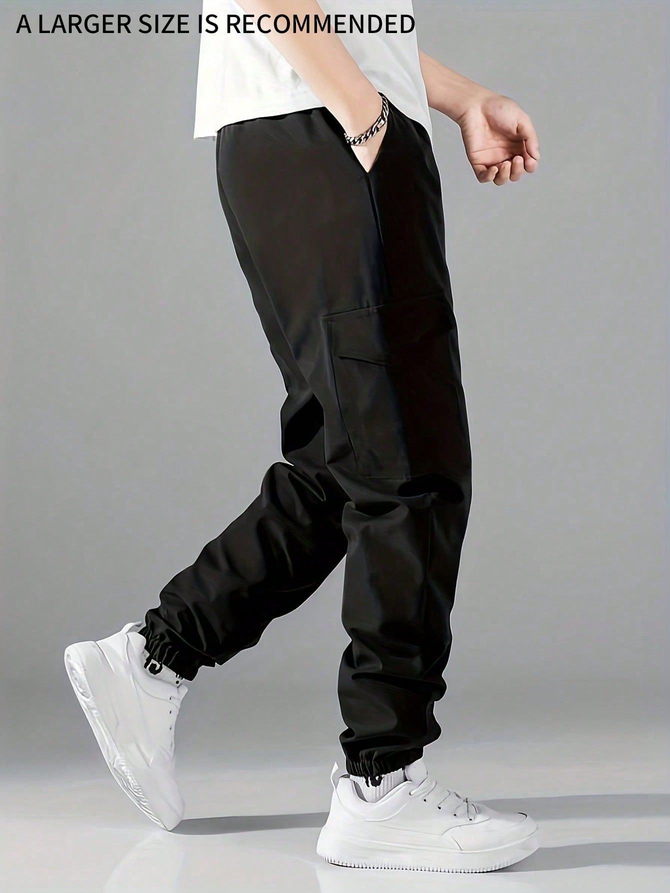 Tween Boy Casual Drawstring Waist Cargo Pants, 1pc Simple Casual Cargo Pants And Casual Commuting Tapered Trousers