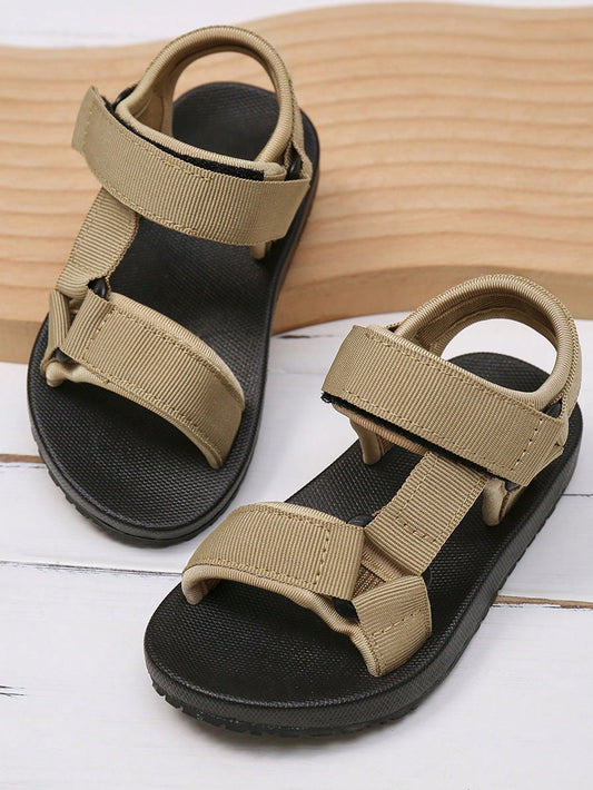 1pair Unisex Minimalist Comfortable Flat Sandals, Summer Fashion Woven Leather Straps