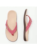 Women's Beach Sandals, Water-Resistant Flip-Flop Slides,  Soft PU Sole & Comfortable Fit, Fashion Slides Flip Flops Open Toe Strappy Slip