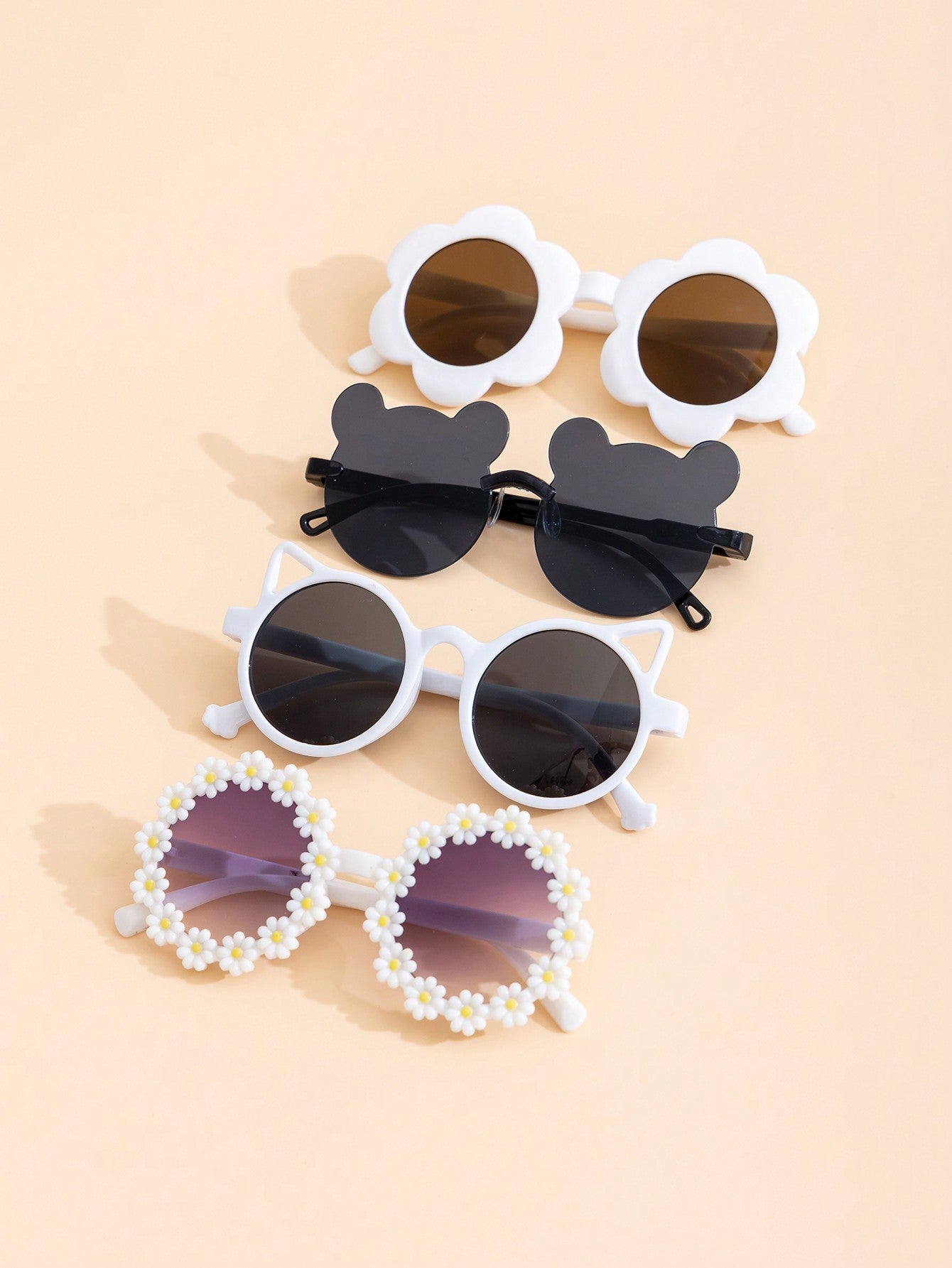 4pcs Fashionable Sunglasses For Cute Babies And Children, UV Protection Shades - A Gift For Children's Day