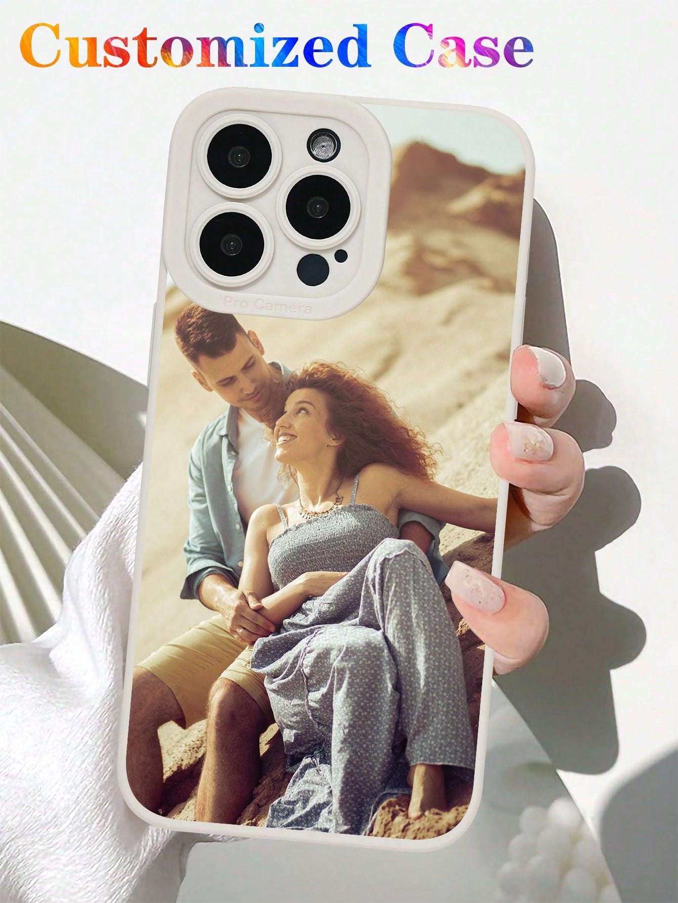Customized Black Full Wrap Fashionable Personalized Couple Holding Hands Life Wedding Travel Souvenir Photo Phone Case Compatible With IPhone 11/12/13/14/15ProMax