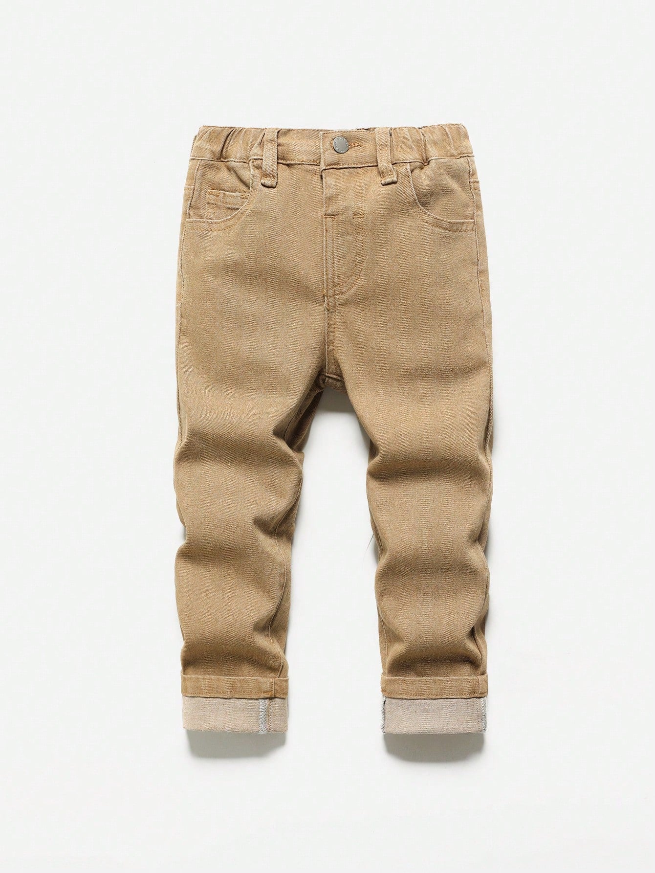 Young Boy Casual Fashion Cute Mix And Match Loose Comfortable  Jeans For Vacation And Dailywear