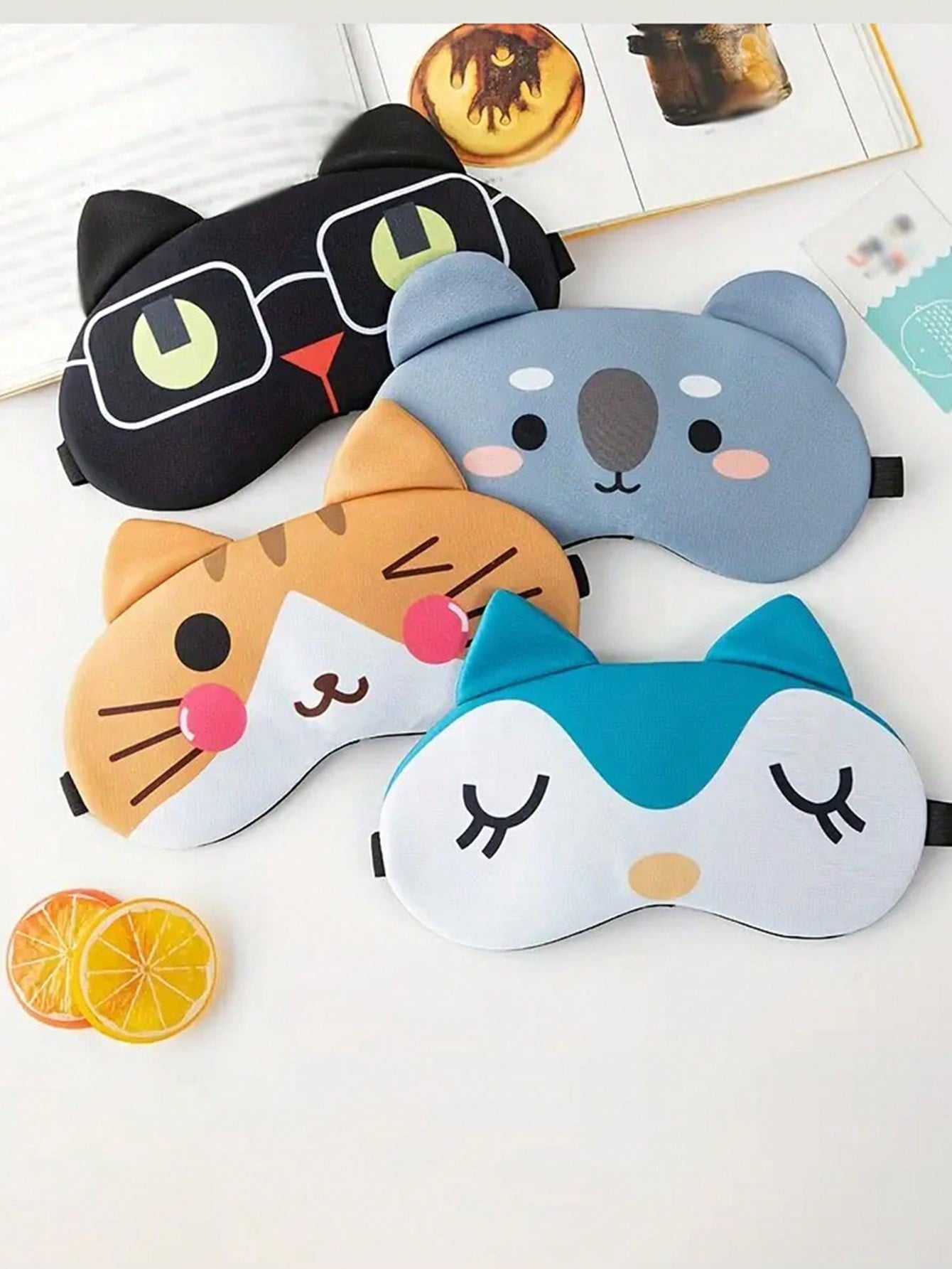 1pc Cute Cartoon Animal Adjustable Sleeping Eye Mask, Blackout Blindfold For Travel Sleep Nap Eye Protection, Blackout Sleep Eye Mask Comfortable Design Sleeping Eye Mask For Night Sleeping Aviation Travel And Nap Soft Eye Mask