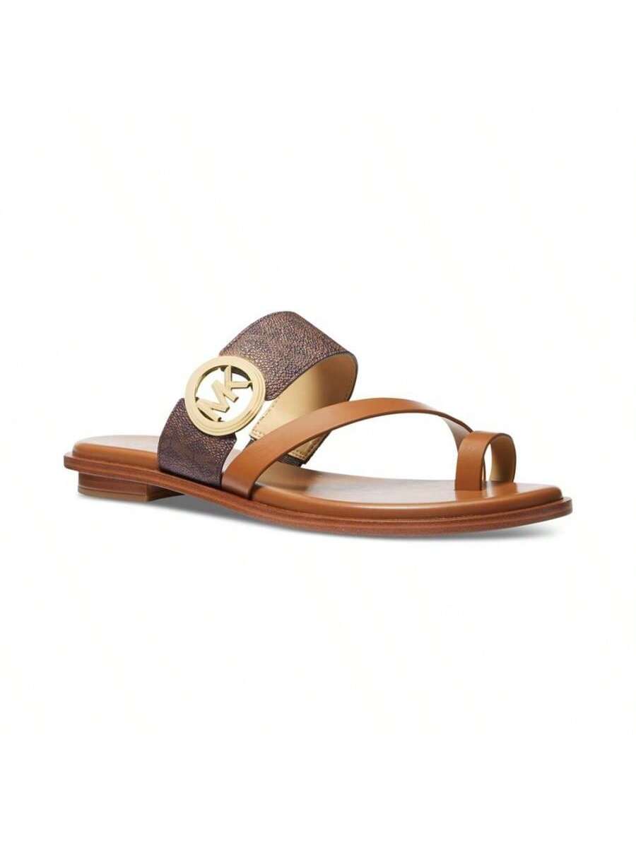 Michael Kors MMK Vera Slip-On Toe-Ring Slide Sandals