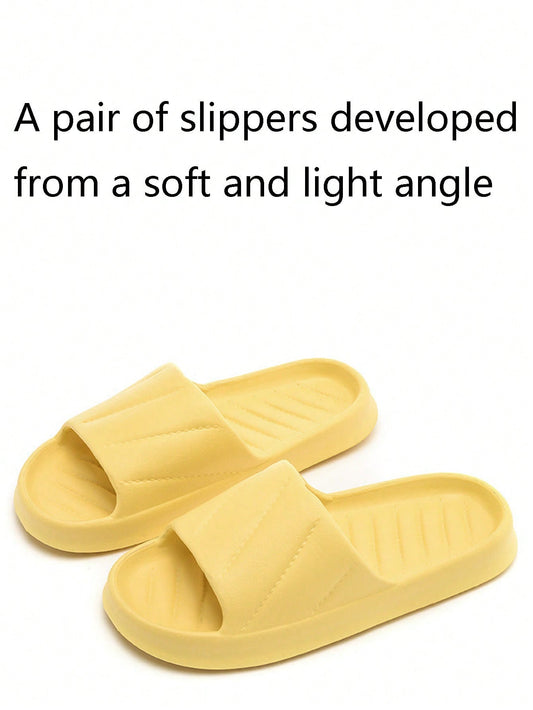 Women's Simple & Lightweight Indoor Slippers For Home & Bathroom Use