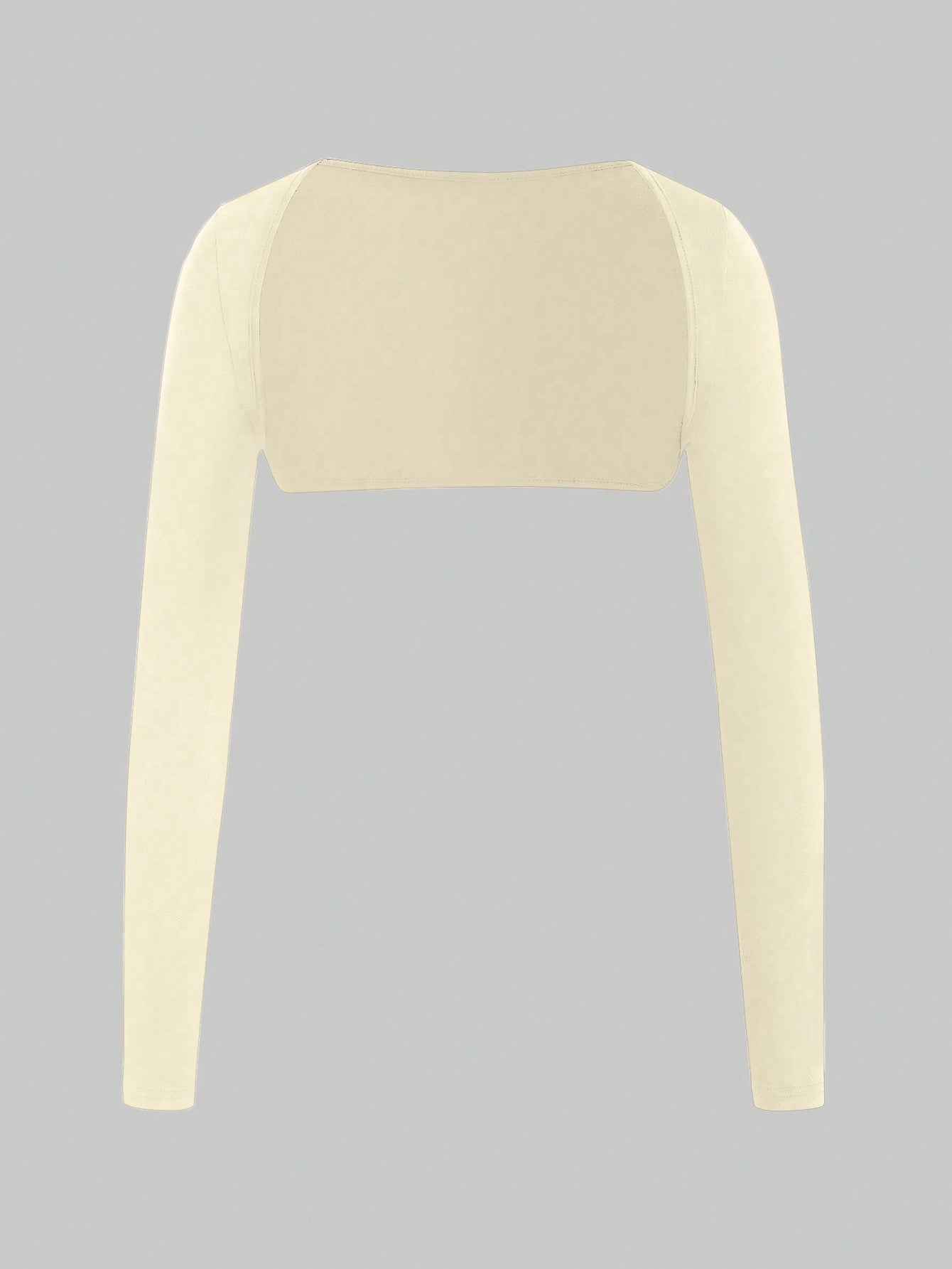 Women's Long Sleeve Open Front Crop Top