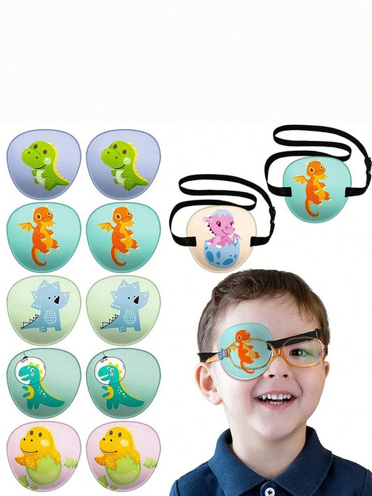 1pc Cute Blocking Lazy Eye Mask For Amblyopia Dim Astigmatism Training Eye Mask Filling Children's Amblyopia Eye Mask