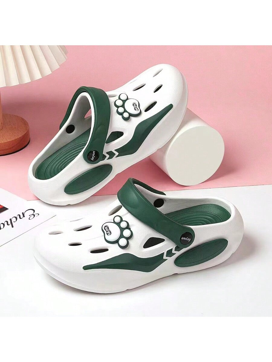 Women's Popular Cute Paw Jelly Shoes, Thick-Soled, Slip-Resistant, Cartoon Beach Slippers For Spring, Summer And Autumn, Trendy And Stylish Shoes With A Feeling Of Stepping On Poop, Slippers For Nurses, Beach Sandals, With Thick Sole, Slip-Resistant, Suit