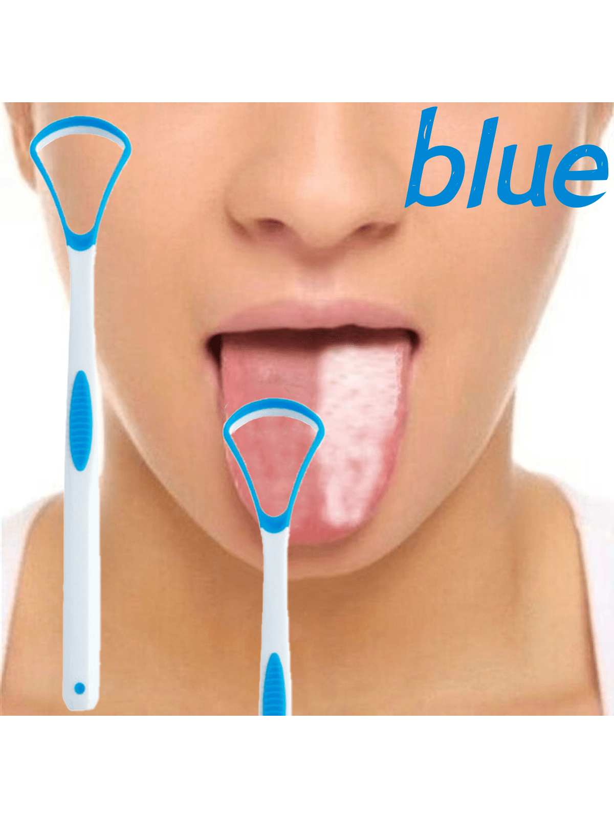 1pc Portable Adult Tongue Scraper, Cleans Tongue Coating, Freshens Breath, Oral Care, Solves Whitish Tongue, Prevents Mouth Turbidity, Cleans Food Residues, Curved Design, Enjoy Fresh Mouth, Suitable For Men And Women, Counter Bad Breath, Travel, Outdoor,