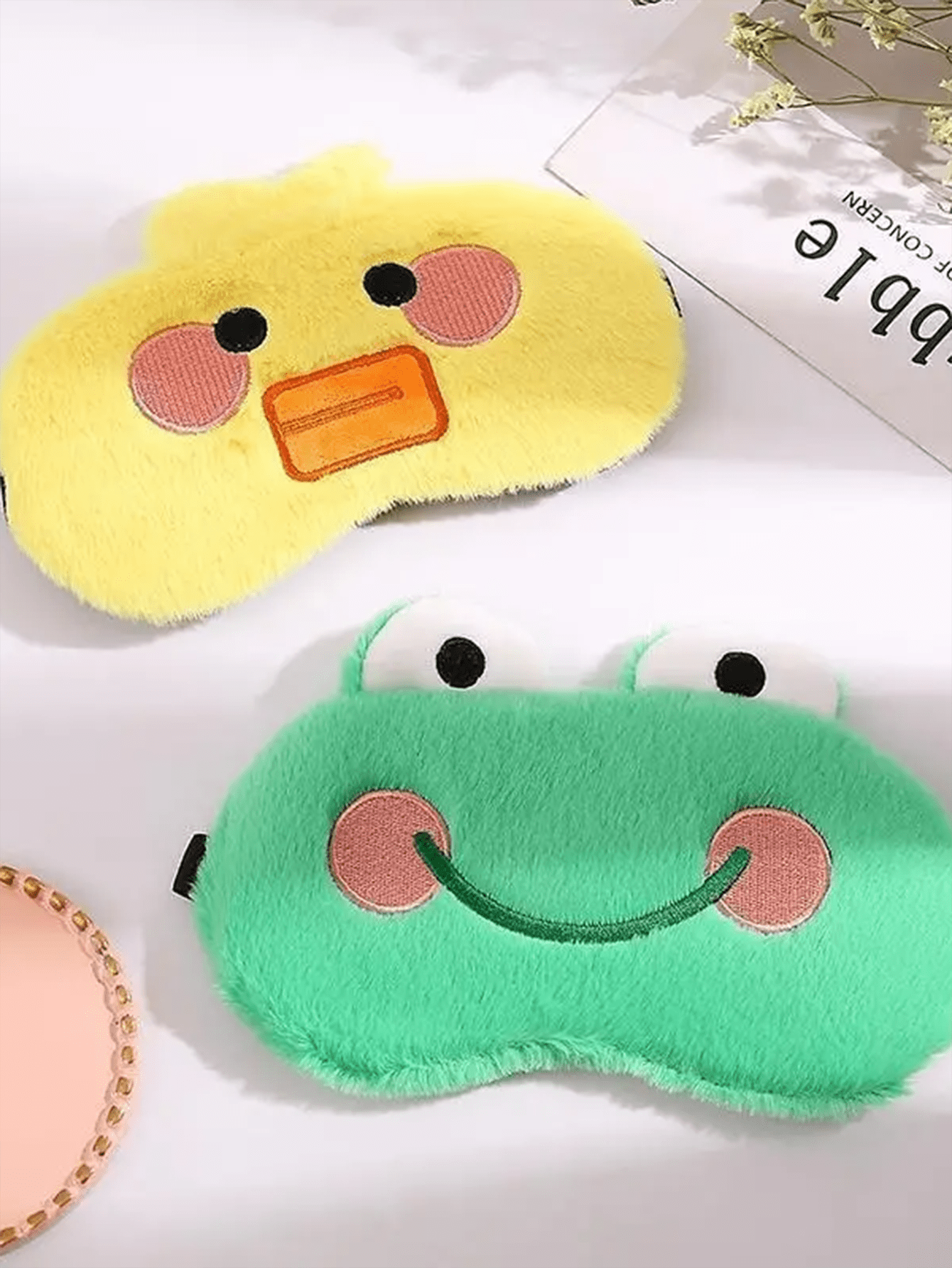 1pc Comfortable Cartoon Sleeping Eye Mask, Blackout Shielding, Travel Lunch Break Eye Mask, Aviation Eye Mask - Soft And Comfortable Quiet Sleeping