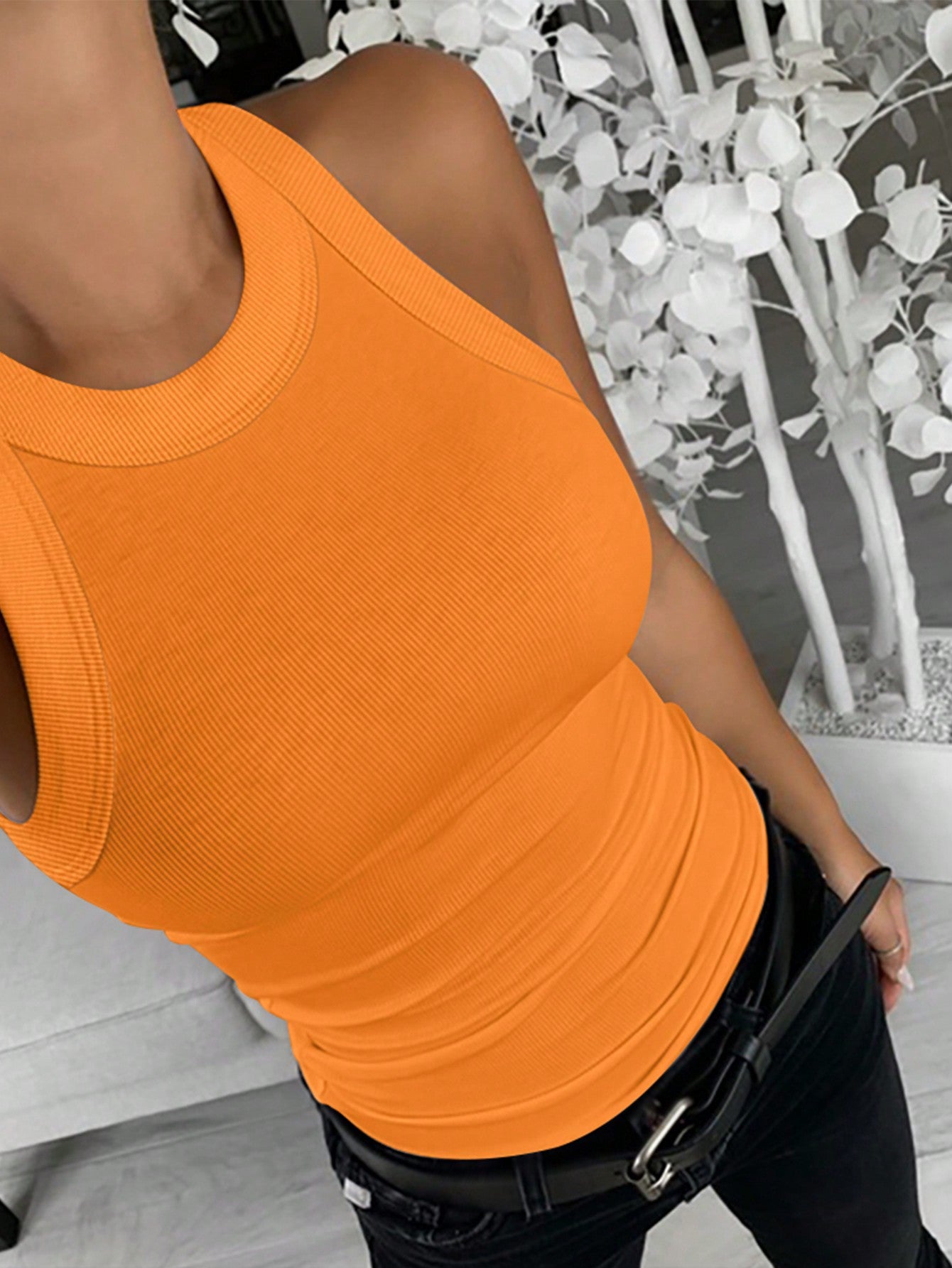 Solid Color Tank Top For Summer