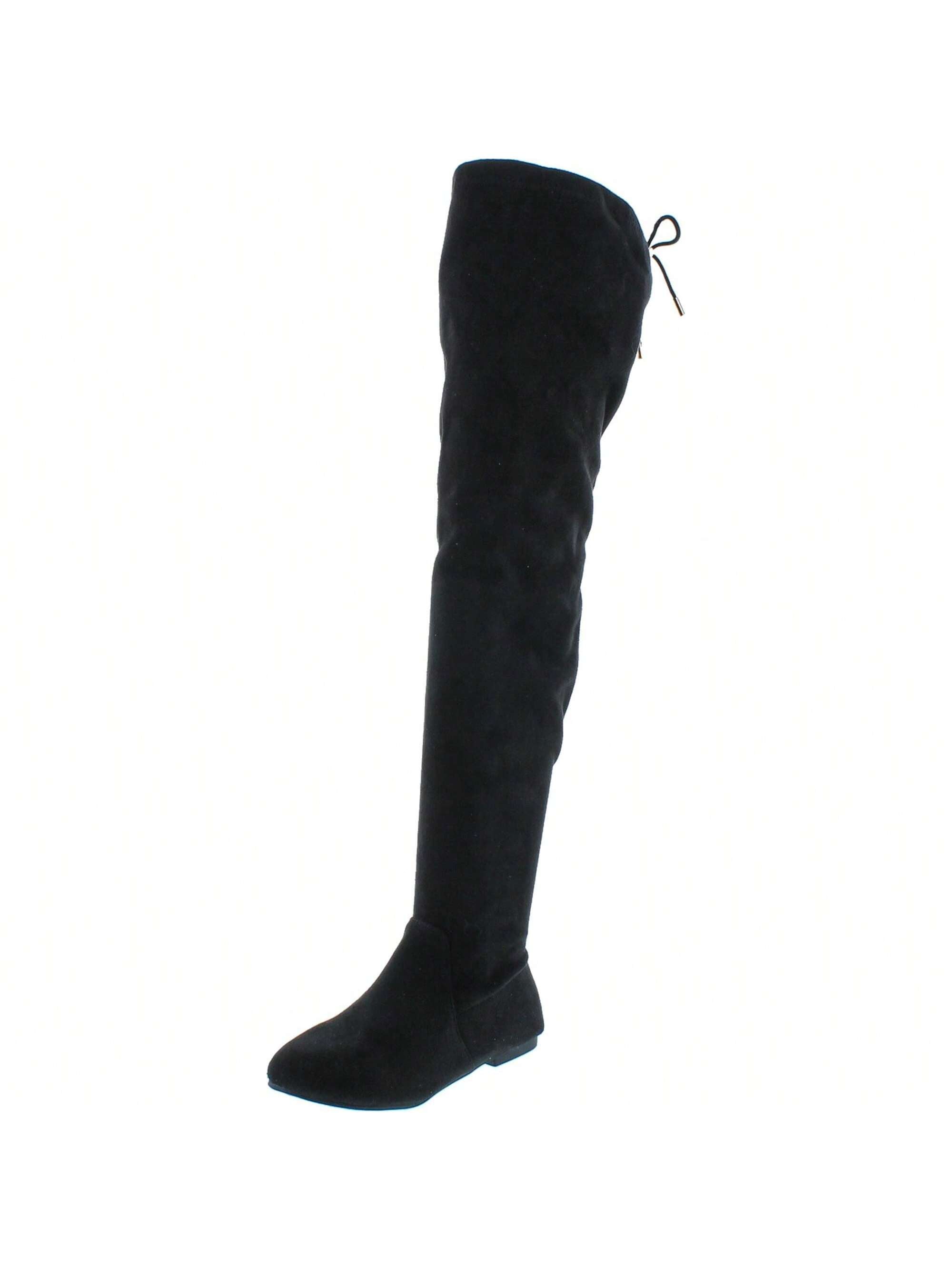 Women's Stretchy Thigh High Flat Heel Boot