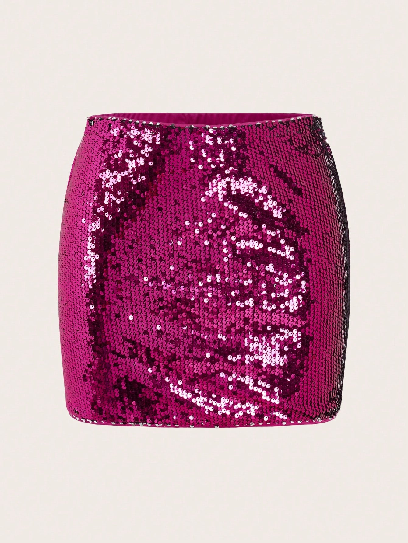 High Waist Sequin Skirt