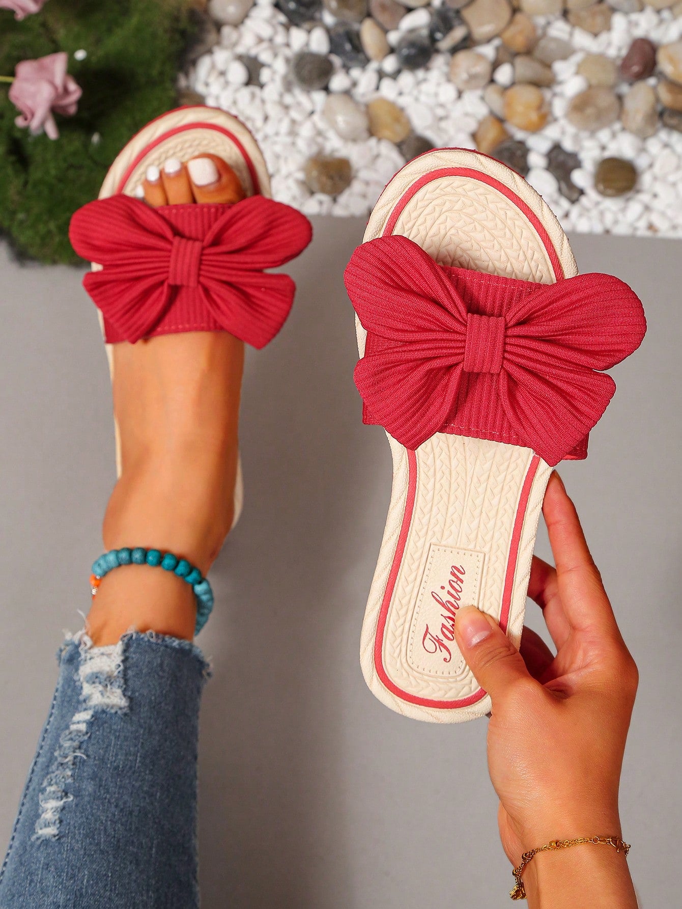 Women's Fashionable Casual Outdoor Slippers For Summer