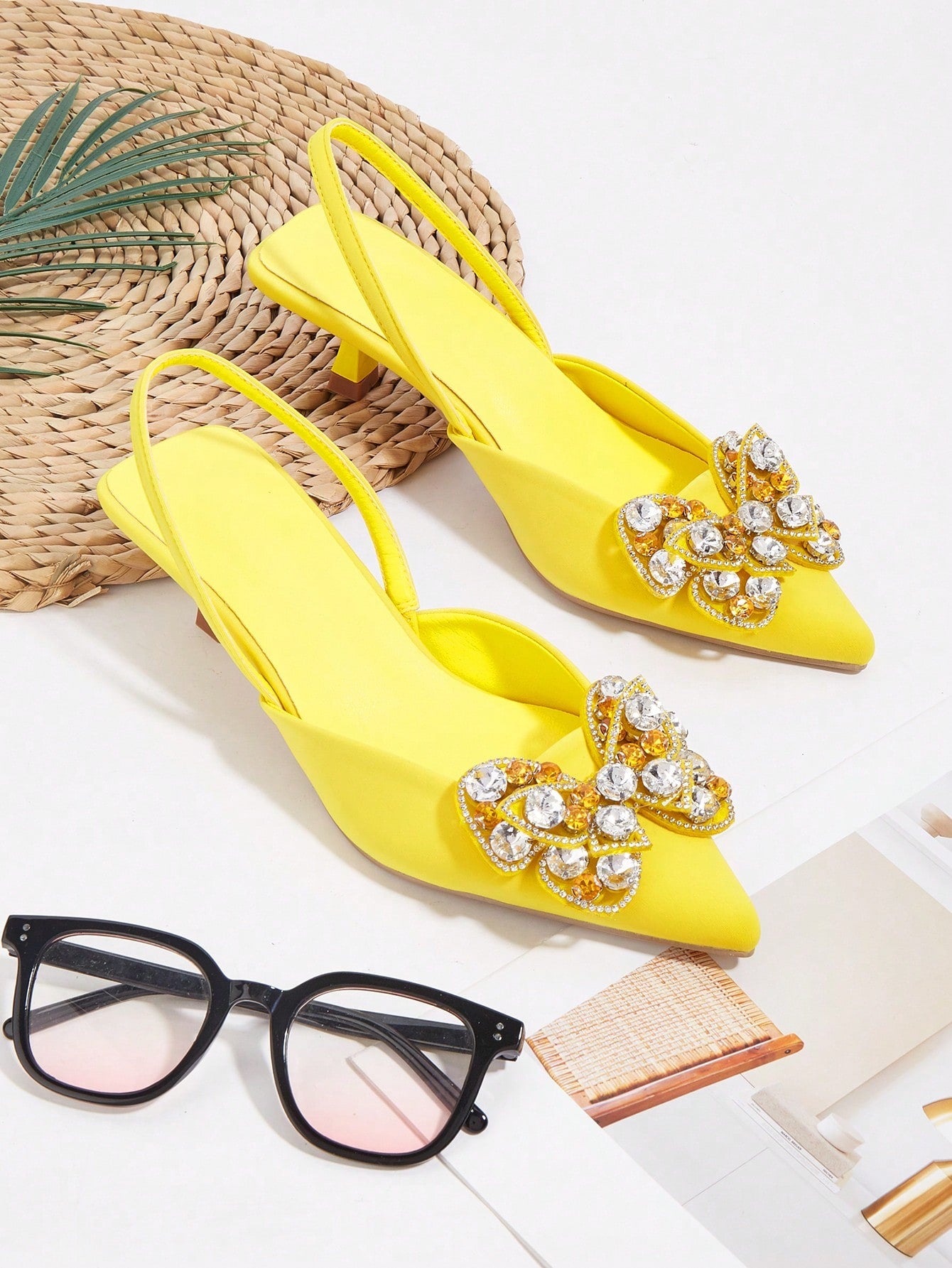 Women's Comfortable Pointed Toe High Heels With Bowknot Design For Spring And Summer