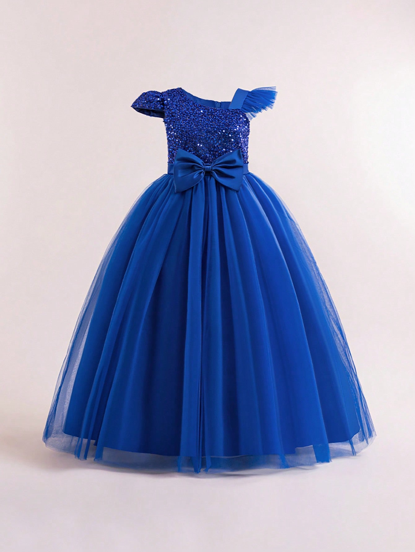 Teen Girl Sequin Mesh Gorgeous Birthday Party Dress, Suitable For Wedding, Evening, Performance